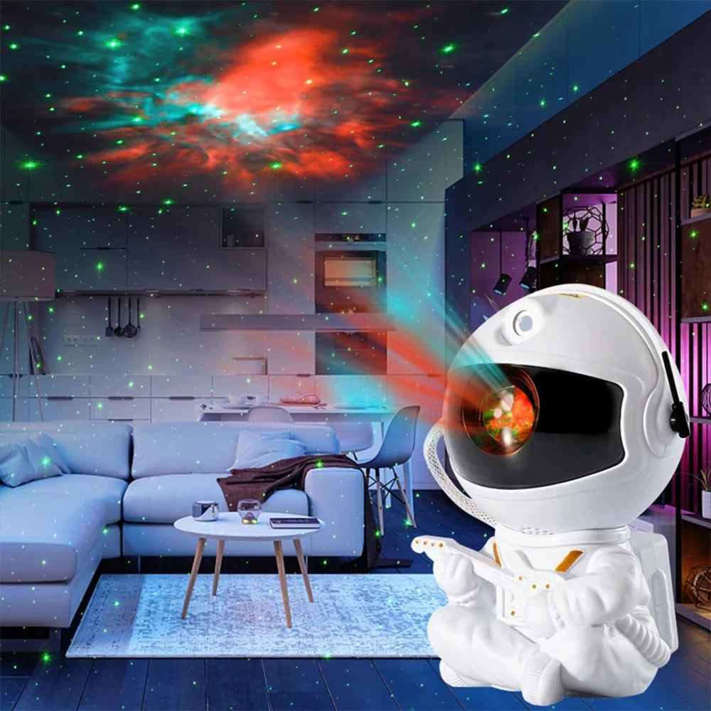 Galaxy Star Projector LED Night Light Starry Sky Astronaut Porjectors Lamp for Decoration Bedroom Home Decorative Children Gifts